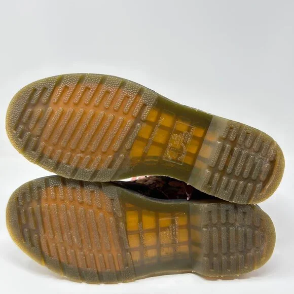 Dr. Martens Womens Black /Pink Floral Canvas Lace-Up Boots Size 8 US / 39 EU - Picture 5 of 9